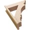 Ekena Millwork 7 1/2-in W x 26-in D x 32-in H Balboa Trad Rough Cedar Woodgrain TimberThane Outlooker, Primed Tan OUTUR075X26X32BOA04RCPR - alternate 3